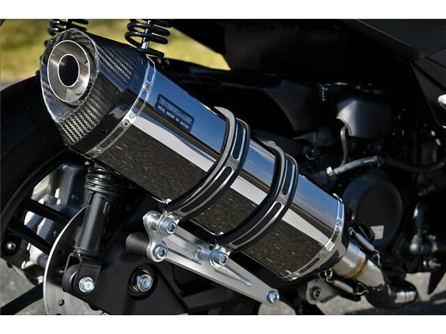 フォルツァ：2018～(2BK-MF13) マフラー BEAMS ビームス GT-CORSA スーパーメタルブラック フルエキゾースト G182-66-005