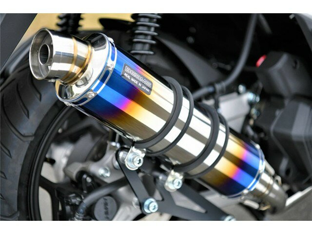 PCX160：2021～(2BK-KF47) マフラー BEAMS ビームス R-EVO ヒートチタン フルエキゾースト G196-53-007