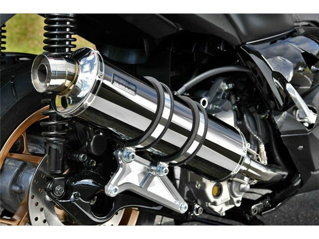 X-MAX250(8BK-SG70J) マフラー BEAMS ビームス R-EVO スーパーメタルブラック フルエキゾースト G265-53-005