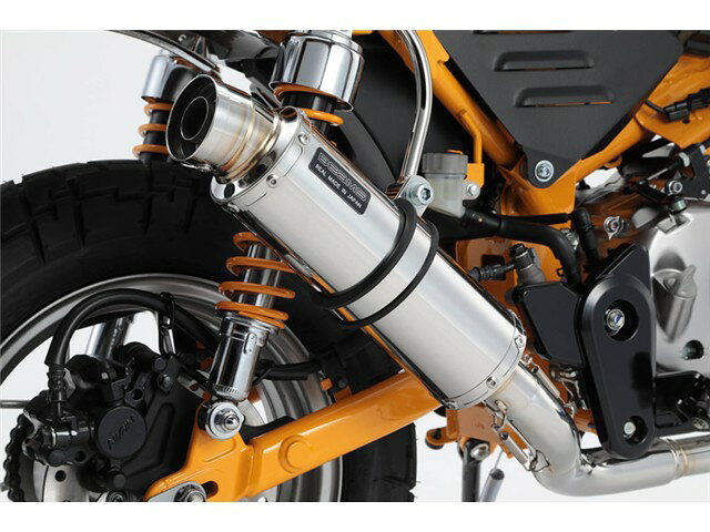 R-EVO ステンレス フルエキゾースト対応車種 : モンキー125車両型式 : 2BJ-JB02品番 : G187-53-008JANコード : 4582285345664重量 : 2.6kg【純正5.1kg】音量 : 85.0db【純正78.0db】2年保証排ガス・騒音規制対応品JMCA／政府認証品フルエキゾースト車検対応ドレンボルト : ◯タンデムステップ : ーノーマルステップ : ◯カウル加工等 : 無在庫状況について当店では複数店舗で同時販売を行っているため、ご注文いただいた時点で他店が先に完売し、在庫切れとなる場合がございます。今後の入荷予定を確認し、入荷が困難と判断した場合は、誠に勝手ながらご注文をキャンセルさせていただくことがございます。在庫管理について出来る限りリアルタイム更新を心がけておりますが、実際の在庫が反映されないことがございます。万が一、欠品となった場合はご容赦いただけますようお願いいたします。価格変動についてメーカーの価格は常に変動しているため、ご注文後に価格変更が判明した場合は、改めてご連絡させていただくことがございます。商品情報について商品ページ作成時には細心の注意を払っておりますが、稀に商品説明や価格に誤記がある場合がございます。誤記が確認された場合は、ご購入後であってもご連絡の上、やむを得ずご注文をキャンセルさせていただくことがございます。予めご了承ください。メーカー欠品・販売中止時の対応メーカー欠品や販売中止、仕様変更等により、ご用意できない場合もございます。その際はご注文をご連絡の上、キャンセルまたは内容変更にて対応させいただきます。また、欠品が長期化する場合は、納期につきまして事前にお問い合わせの上、ご案内いたします。