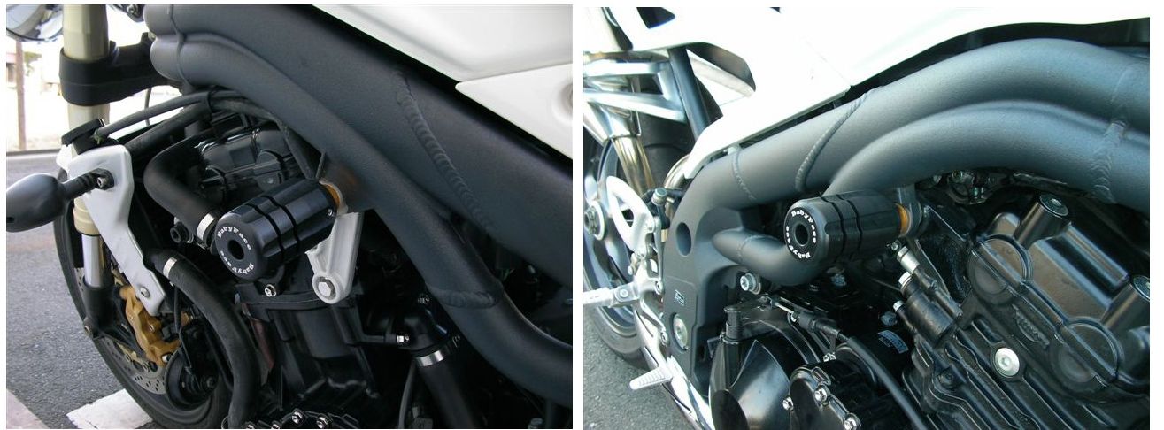 Baby Face ベビーフェイス フレームスライダー 左右セット TRIUMPH トライアンフ STREET TRIPLE (05-10..