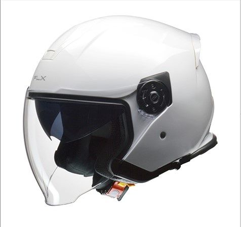 LEAD工業 リード工業 【 Lサイズ(59-60) 】 FLX ジェットヘルメット カラー：ホワイト