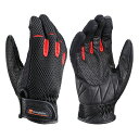 【抽選で最大100%ポイントバック】デイトナ ヘンリービギンズ バイク用 フルメッシュグローブ 【Mサイズ】 スタンダード タッチパネル対応 春夏 手ノ平本革 HBG-072 レッド 25840(2)