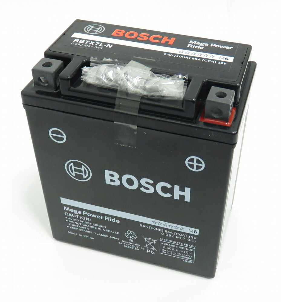 BOSCH ボッシュ 二輪バッテリー液入りRBTX7L-N