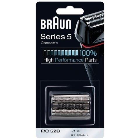 BRAUN ブラウン 正規品 FC52B カセットタイプ交換用替刃 シリーズ5 ブラック F/C 52B