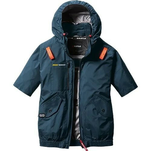 在庫有り 当日発送 BURTLE バートル 【正規代理店】エアークラフト サイドファン半袖ブルゾン 春夏用 男女兼用 シルーズ 3XLサイズ AC2076