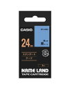 CASIO カシオ ネームランド スタンダードタイプ 24mm青 黒文字 XR-24BU