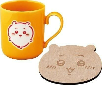平底杯 - 在庫有り 当日発送 ちいかわ chikawa 木製コースター付マグ （ちいかわ） かわいい キャラクター 人気キャラ CKW11-11C