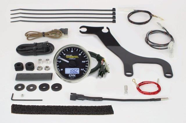 【抽選で最大100％ポイントバック】SP武川 SPタケガワ φ48スモールDN タコメーターキット 12500RPM CL250/CL500 05-05-0116