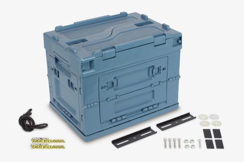 【抽選で最大100％ポイントバック】SP武川 SPタケガワ キャリアコンテナセット20L(ブルー) 汎用/スーパーカブ/クロスカブ 08-01-0196