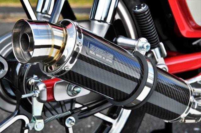 【抽選で最大100％ポイントバック】BEAMS ビームス R-EVOカーボンサイレンサー 政府認証 車種：HONDA スーパーカブC125 8BJ-JA58 G1002-53-006