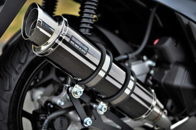【抽選で最大100％ポイントバック】BEAMS ビームス R-EVO2 SMB サイレンサー 政府認証 車種：HONDA PCX125 2021~ 2BJ-JK05 カラー：スーパーメタルブラック G195-54-005