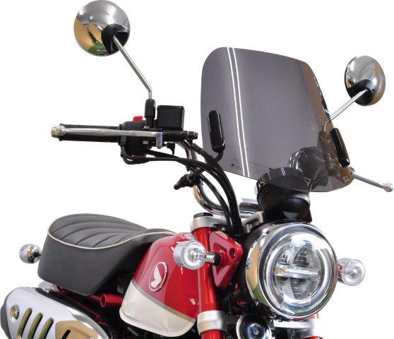 【抽選で最大100％ポイントバック】af アフ 旭風防 ミドルスクリーン HONDA モンキー125(2BJ-JB02/8BJ-JB03) カラースモーク MK-03