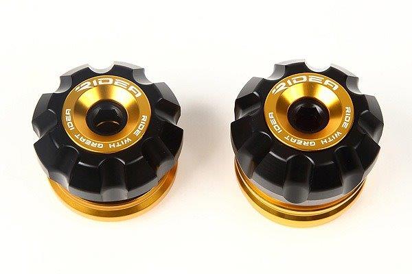 RIDEA リデア フロントアクスルスライダー AS-A01A06-GD(カラー:ゴールド) YAMAHA TMAX530 RIYA00392