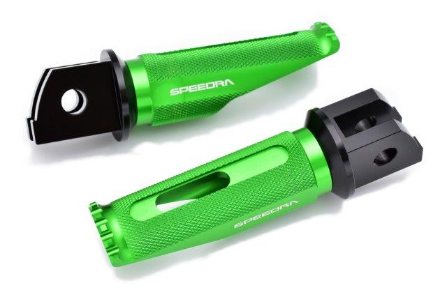 SPEEDRA スピードラ アルミ削リ出しステップ レーシングタイプ ライダー側 AFPR217GN YAMAHAMT-09/SP 2021-YZF-R7 2022-
