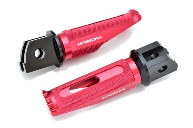 【抽選で最大100％ポイントバック】SPEEDRA スピードラ アルミ削リ出しステップ レーシングタイプ タンデム側 AFPR219RD YAMAHA YZF-R6 2006/ YZF-R7 2022-YZF-R1 2004/ VMAX1700