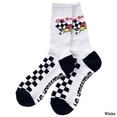 ORIONACE オリオンエース CLAYSMITH クレイスミス CHECKER ソックス WH CSY-2815-WH