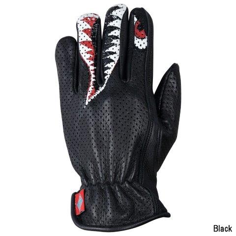 【抽選で最大100％ポイントバック】オリオンエース JAM'S GOLD ANARCHY レザーメッシュグローブ Sサイズ BK JGG-1023-BK-S