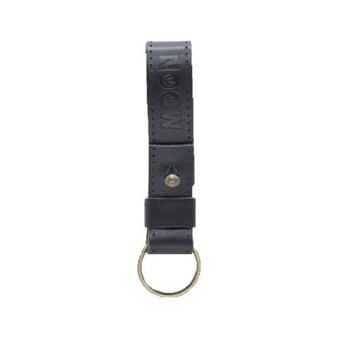 【抽選で最大100％ポイントバック】ORIONACE オリオンエース MOONEYES Leather Button Stud キーリング 11.5cm BK MKR-151-BK