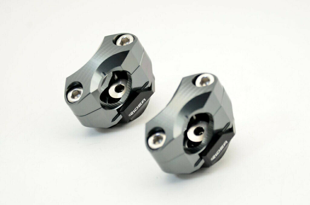 RIDEA リデア ハンドルバーライザー HRS-22-TM(カラー:チタン) Φ22.2ハンドル 汎用 RIOT00634