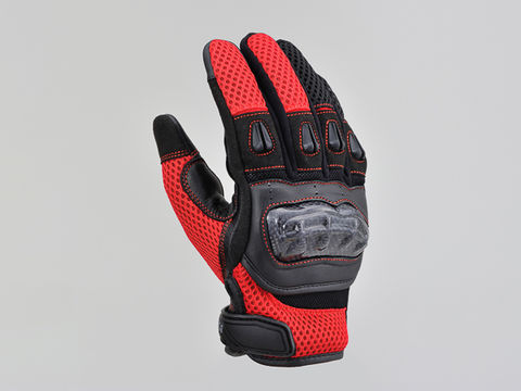DAYTONA デイトナ DG-003 カーボンメッシュグローブ レッド Lサイズ 32442