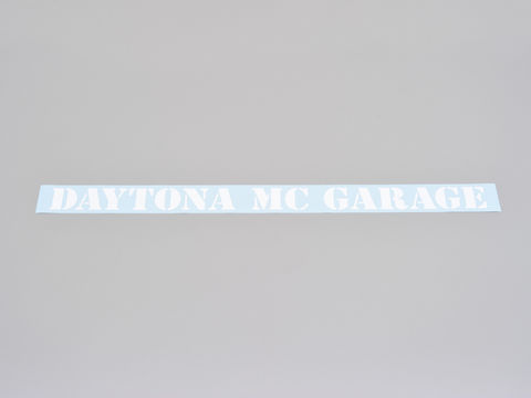 DAYTONA デイトナ MCガレージロゴデカール/ホワイト 96570