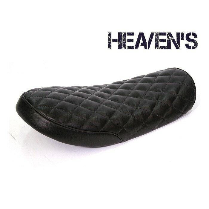 【抽選で最大100％ポイントバック】HEAVENS ヘブンズ YAMAHA ヤマハ SR400/500 フラットシート ブラック/ダイヤ SR-BK-DIA