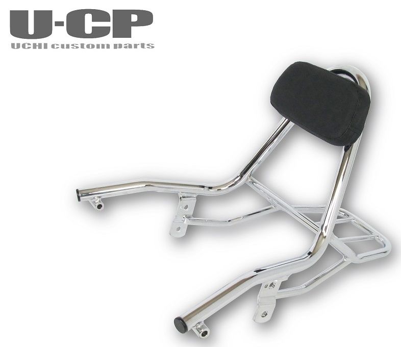 【抽選で最大100％ポイントバック】U-CP(ユーシーピー) 【ステンレス製】リアキャリア付バックレストセット YAMAHA VMAX1200 SUSBVMAX