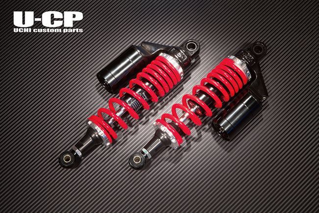 U-CP(ユーシーピー) ローダウンリアサスペンション(レッド＆ブラック) HONDA GB350 (NC59) : GB350S (NC59) UCSUT32RDBKHO108