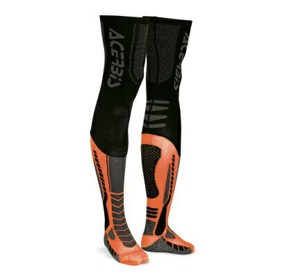 【抽選で最大100%ポイントバック】ACERBIS アチェルビス AC X-LEG PRO ソックス BK/OR L-XL
