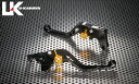 U-KANAYA ユーカナヤ スタンダードタイプ ショートアルミビレットレバー左右セット SUZUKI GSX-R125 2020- : GSX-S125 2020- SU056-127-0202-04 レバーカラー:ゴールド アジャスターカラー:ブルー