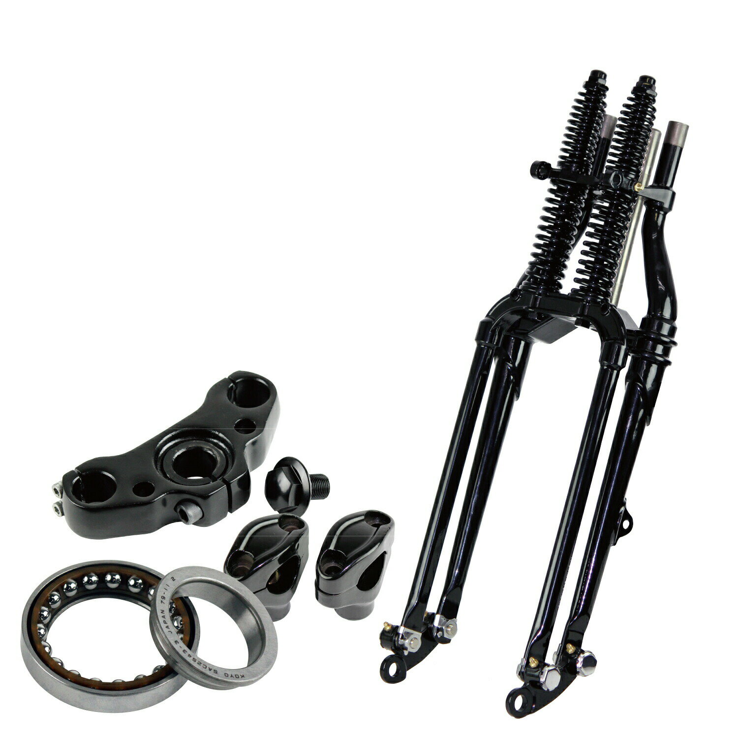 【抽選で最大100％ポイントバック】GOODS グッズ 74スプリンガーフォークKIT YAMAHA ヤマハ SR400/500(ドラム車) ストックサイズ アンギュラベアリング対応 G5-00300