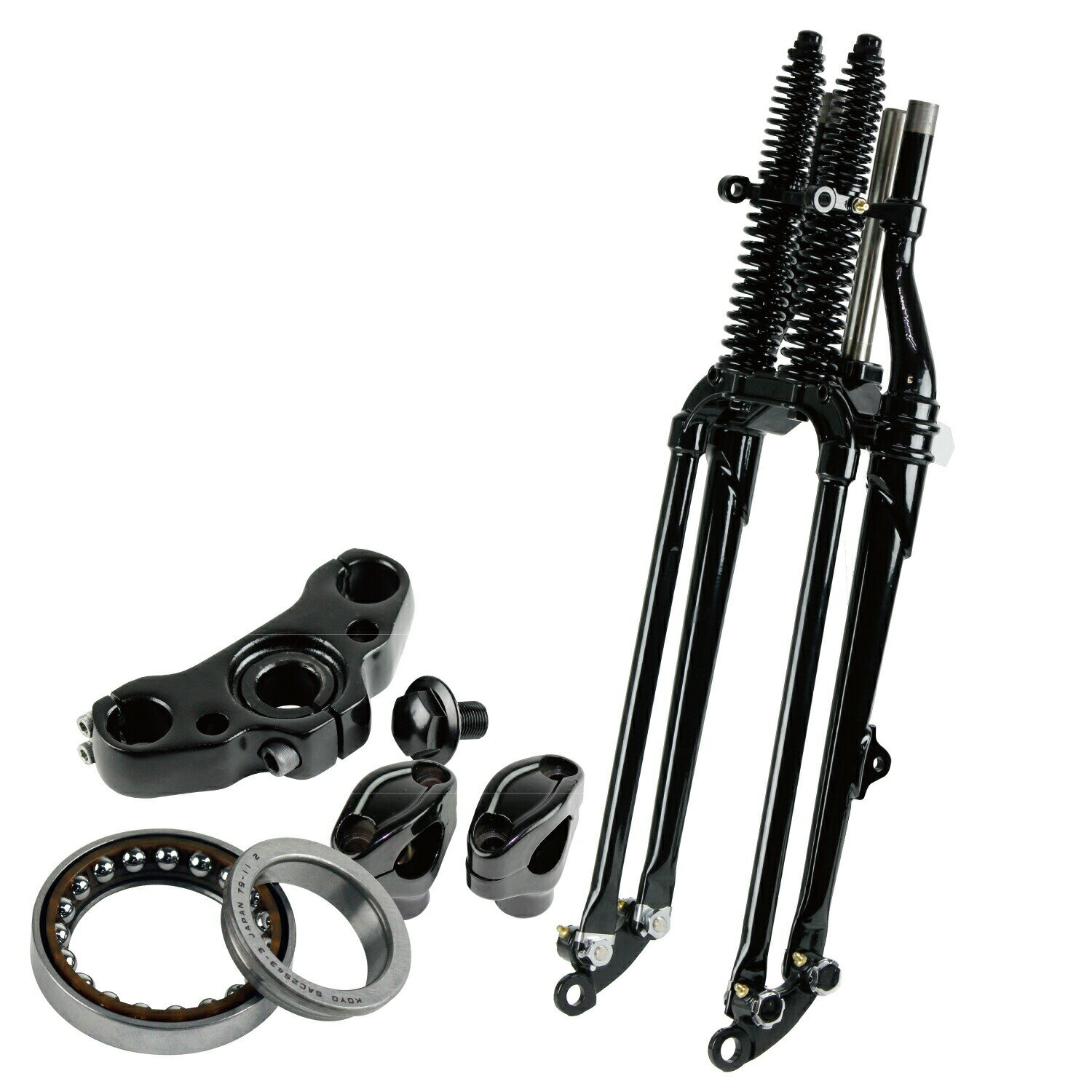 【抽選で最大100％ポイントバック】GOODS グッズ 74スプリンガーフォークKIT YAMAHA ヤマハ SR400/500(ドラム車) 2インチオーバー アンギュラベアリング対応 G5-00301