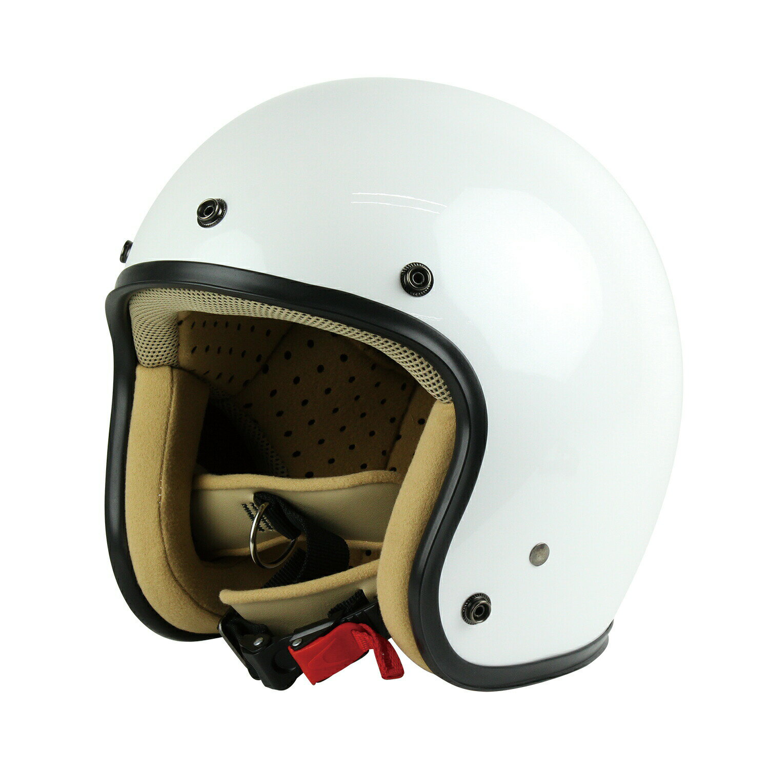 GOODS グッズ バイクヘルメット ジェットヘルメット SG企画適合製品 JET-D レディース　P.WHITE ホワイト G4560185906093