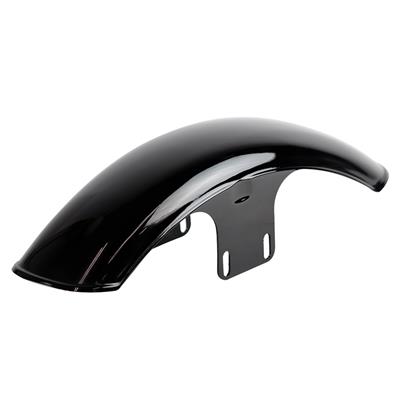 【抽選で最大100％ポイントバック】GOODS グッズ タイトリブ フロントフェンダー　ミドル　YAMAHA ヤマハ SR400/SR500(78'~Final)　黒塗装仕上げ G6-00251