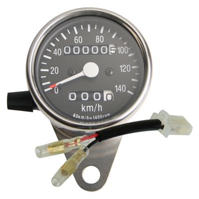 GOODS グッズ サイドマウントメーターキット　φ60　トリップ付き　ブラックボディ　Kawasaki カワサキ 250TR(-06年) G7-00115