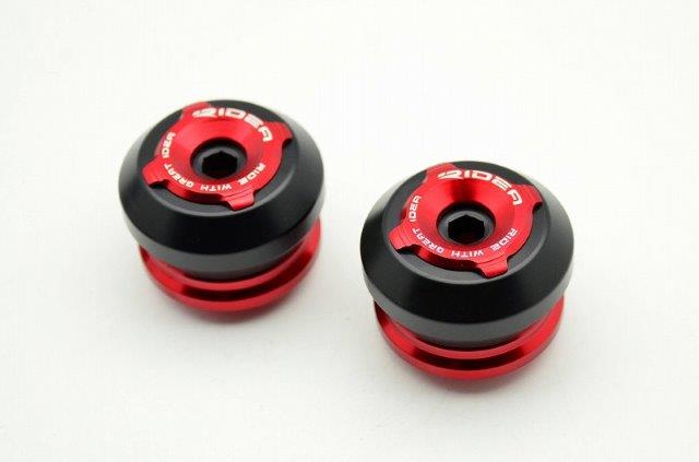 RIDEA リデア フロントアクスルスライダー AS2-A07A07-RD(カラー:レッド) DUCATI SCRAMBLER CLASSIC等 ..