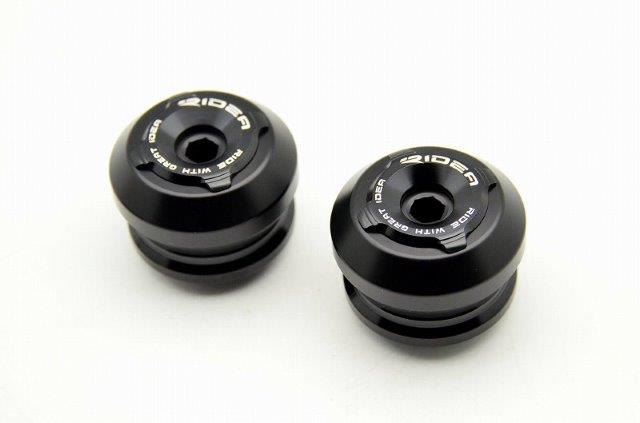 RIDEA リデア リアアクスルスライダー AS2-A06A06-BK(カラー:ブラック) DUCATI SCRAMBLER CLASSIC等 RIDU00503