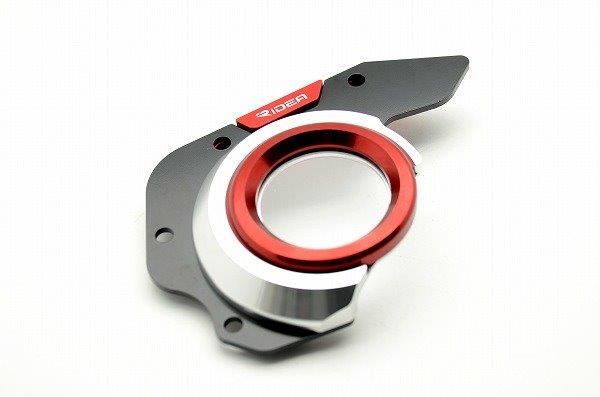 RIDEA リデア スプロケットカバー FSC-DU-01-SR /RD (カラー:シルバー/レッド) DUCATI SCRAMBLER CLASSIC等 RIDU00566