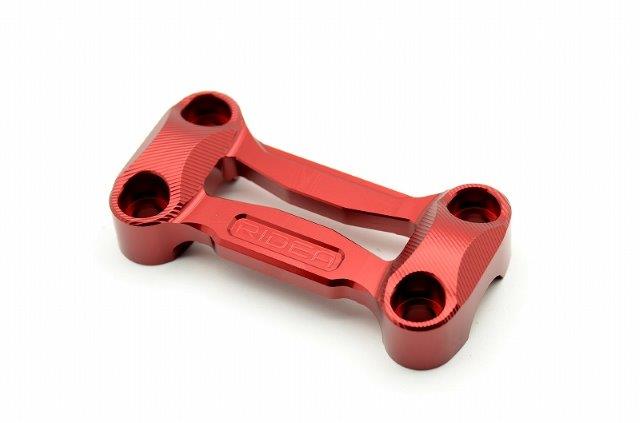 RIDEA リデア ハンドルクランプ HC-H01-RD(カラー:レッド) HONDA グロム(13-16) RIHO00517