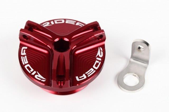 RIDEA リデア オイルフィラーキャップ OFC-06-RD(カラー:レッド) Kawasaki Ninja250R(2008-2012) RIKA0..