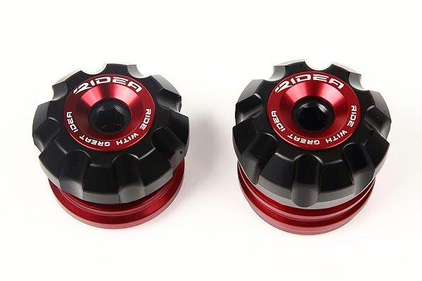 RIDEA リデア フロントアクスルスライダー AS-A01A04-RD(カラー:レッド) YAMAHA MT-09トレーサー/XSR900/MT-09 RIYA00212