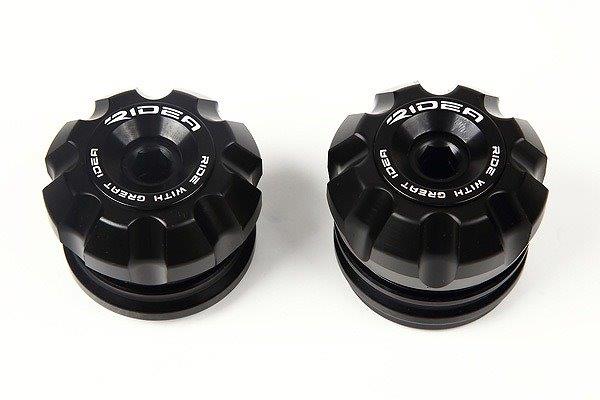 RIDEA リデア フロントアクスルスライダー AS-A01A03-BK(カラー:ブラック) YAMAHA MT-07(14-21) RIYA00256