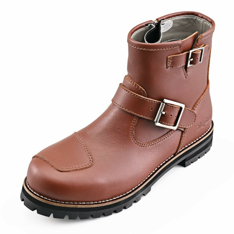 DAYTONA デイトナ ライディングブーツ レディース 防水 本革 牛革 シフトパッド付き サイドジップ エンジニアブーツ DS-007 WP ブラウン 24.0cm 62882