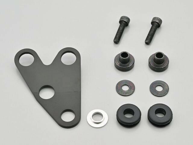 在庫有り DAYTONA デイトナ バイク用 メーターステー 取付幅33mm VELONAΦ48用 防振メーターステー 左オフセット/10°曲げ 40340