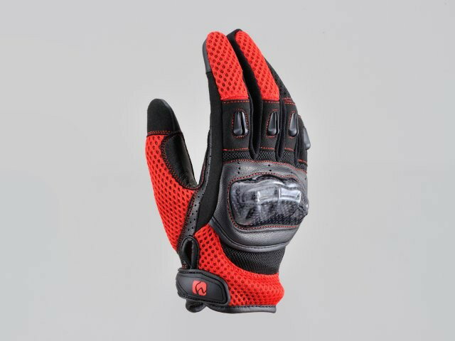 DAYTONA デイトナ HBG-116 カーボンメッシュグローブ レッド サイズ : L 25925