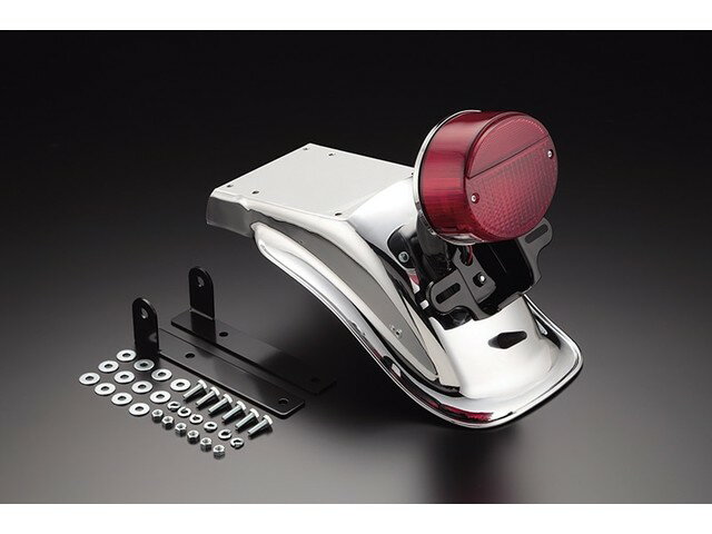 ゼファー1100/750 Z2タイプ鉄メッキリアフェンダー(赤ランプ付き) ドレミコレクション 20073