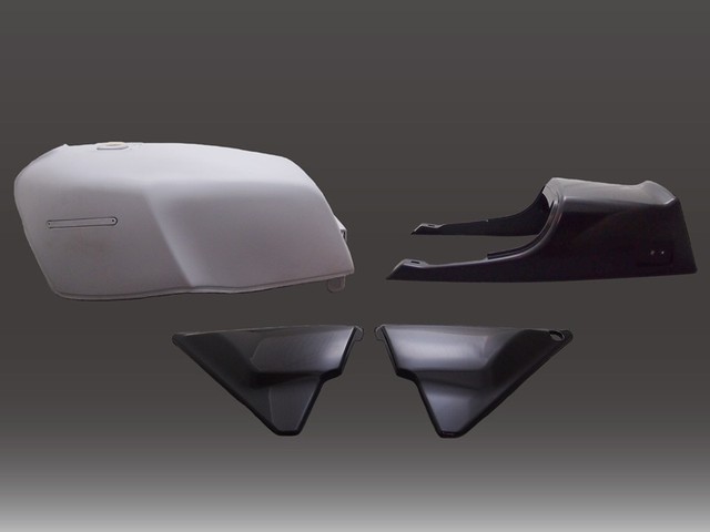 ゼファー750 FXタイプタンクセット 無塗装（ペイントベース）750FXスタンダードシート付 ドレミコレクション 20170