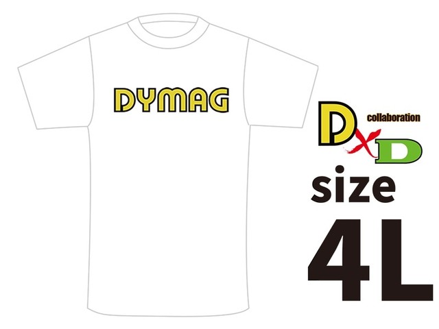 DYMAG コットンTシャツ（白）4L size ドレミコレクション 98635