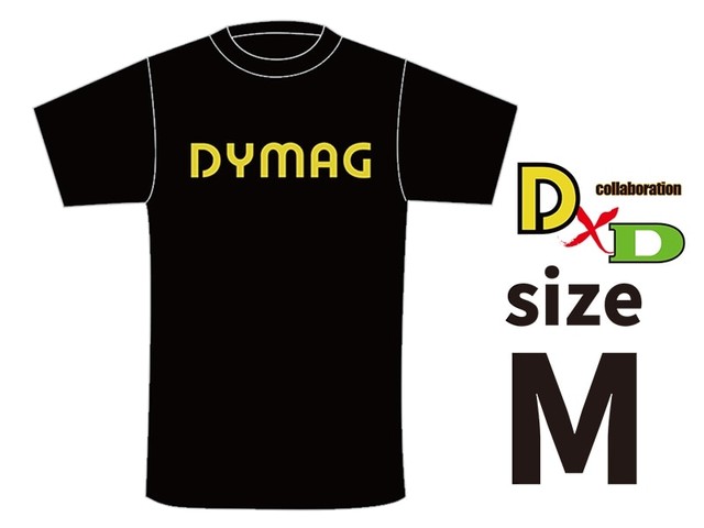 DYMAG コットンTシャツ（黒）M size ドレミコレクション 98637